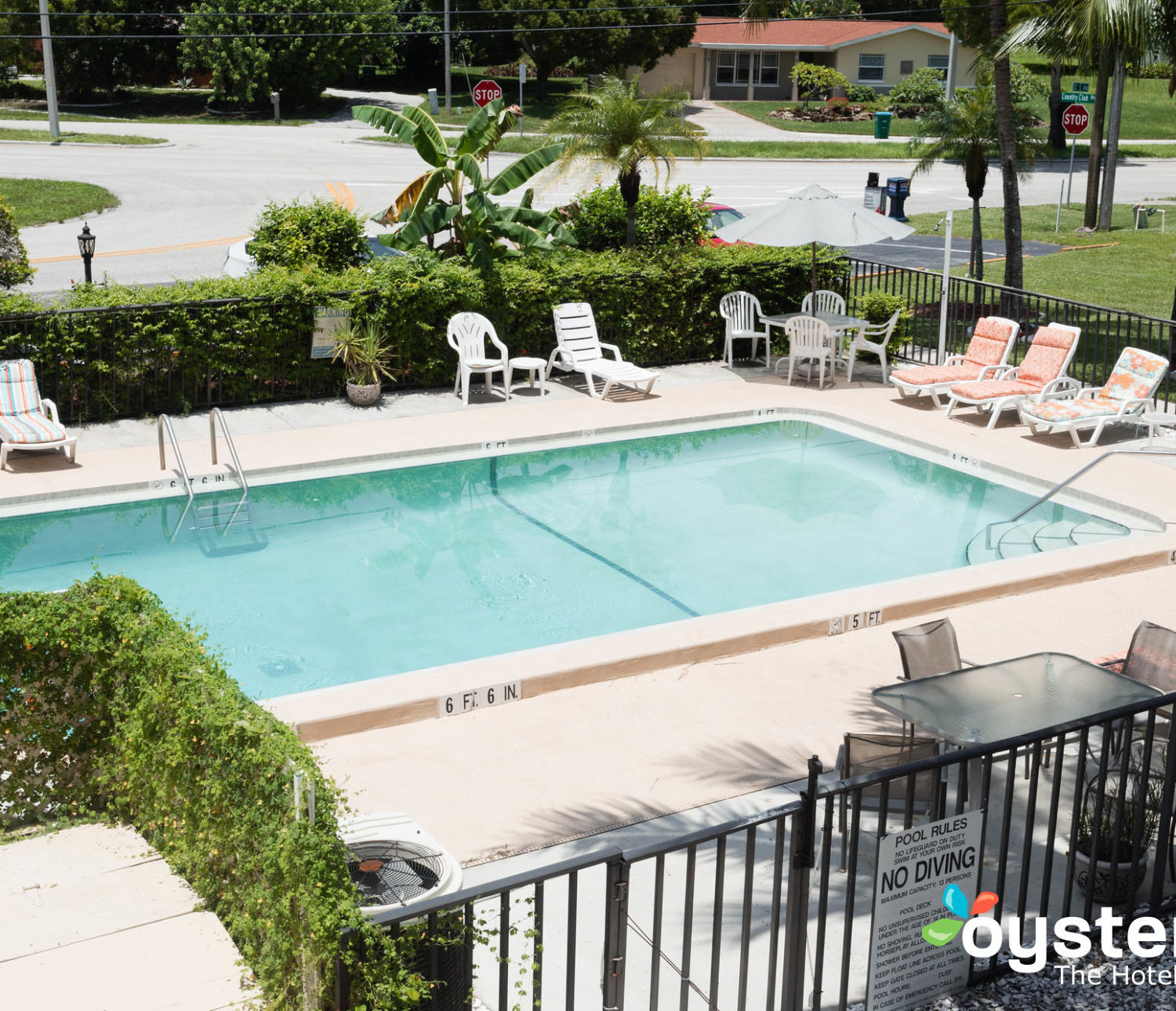 Hideaway Hotel - pool view from balcony